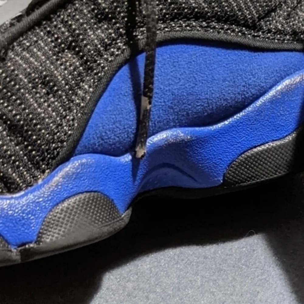 Boys Jordan‎ retro 13 shoes black royal blue size 1y
